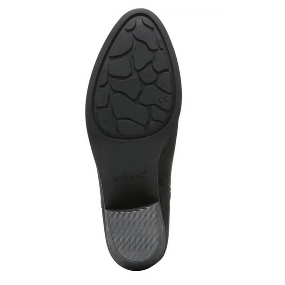 NEW* VIONIC Shantelle Waterproof Leather Ankle Boot Bootie Oil Black 9 Western - Picture 9 of 11